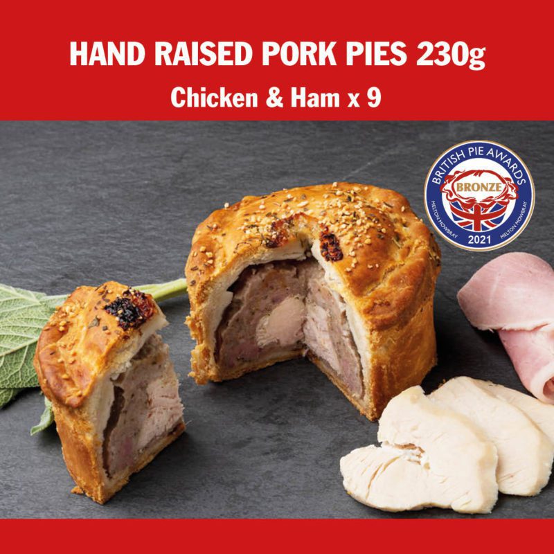 Chicken & Ham Pork Pie